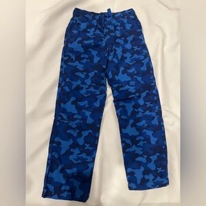 Gymboree Boys Navy Blue Camouflage Lined Pants Warm Size 10